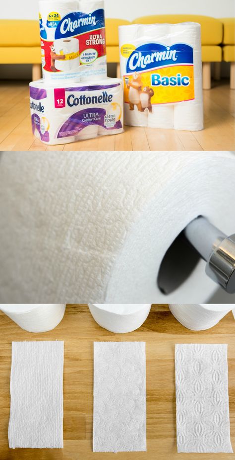 The Best Toilet Paper | We surveyed more than 500 people, bought and tested 40 varieties of toilet paper over four months, and then had 10 panelists use and rate our nine finalists to find the one that could best satisfy the needs of most people. That toilet paper is Cottonelle Ultra Comfort Care. It does the best job, on balance, of cleaning up, feeling deluxe without leaving lint behind, staying together while absorbing liquid, and yet still disintegrating when fully immersed. Best Toilet Paper, Nice Packaging, Love Challenge, Amazing Bathrooms, Good Job, Shoe Box, Toilet Paper, Tissue Paper, Fashion Art