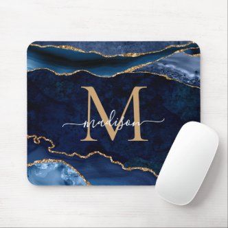 Navy And Gold Office, Blue Office Decor, Pallet Inspiration, Navy Blue Office, Attic Conversions, Gold Office, Blue Office, Glam Chic, Custom Mouse Pads