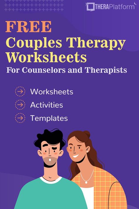 Our Couples Therapy Worksheets for Therapists and Counselors are easy to follow and will help your clients to practice couples therapy techniques in the real world. #therapists #therapyemr #therapyworksheets #therapy #worksheets Couples Check In Worksheet, Couple Therapy Activities, Couples Therapy Questions, Gottman Worksheets, Couples Therapy Workbook, Couples Counseling Activities, Couples Therapy Activities, Family Therapy Worksheets, Couples Counseling Worksheets