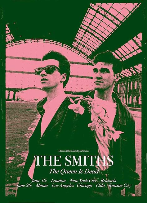 The Smiths Poster, The Queen Is Dead, Queen Poster, Dorm Posters, The Smiths, Pink Posters, Anime Cover Photo, Photo Wall Collage, Band Posters