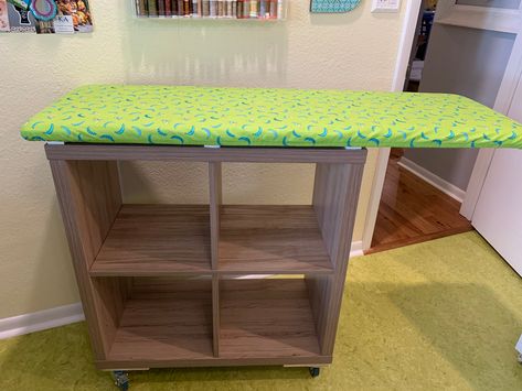 Ironing Board Tables Diy, Diy Ironing Station, Diy Ironing Board Table, Ironing Board Ideas, Quilters Ironing Board, Ironing Board Tables, Diy Ironing Board, Ironing Table, Tabletop Ironing Board