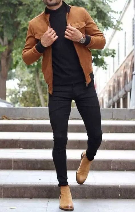 40 Awesome Casual Fall Outfits For Men To Look Cool Mens Fall Outfits, Formal Men Outfit, Formal Mens Fashion, Stylish Men Casual, Fall Outfits Men, Clothes Designer, Winter Outfits Men, Mens Fashion Classy, Mens Fashion Casual Outfits