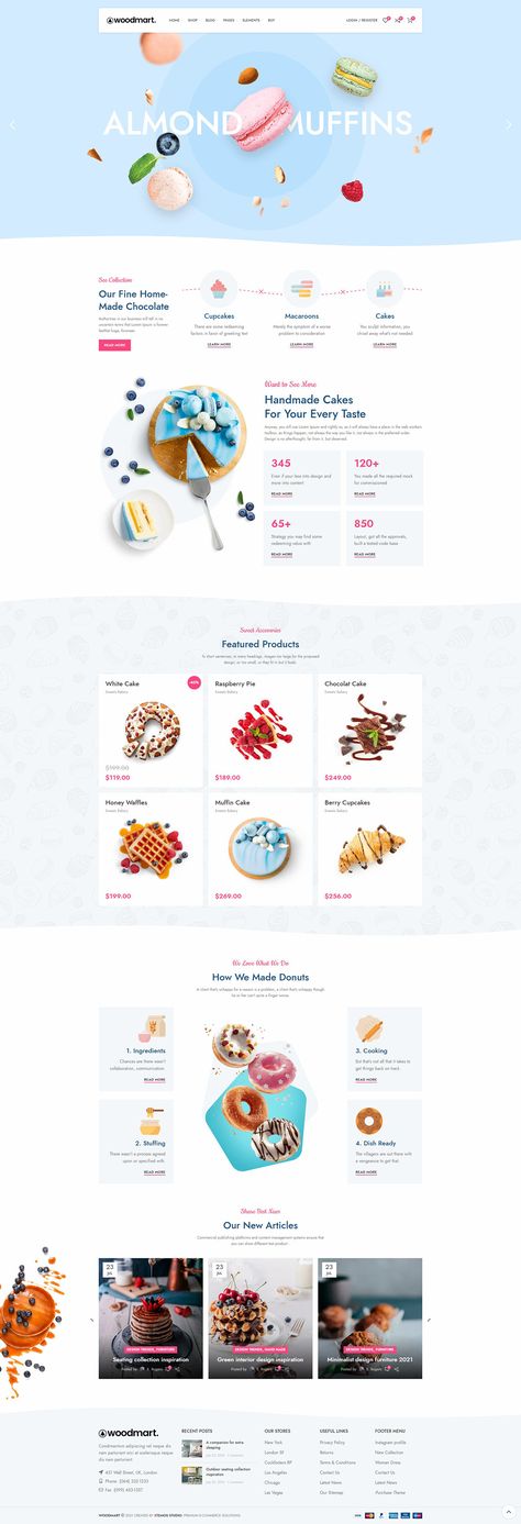 การออกแบบ Ui Ux, Food Website Design, Bakery Website, Ui Design Website, Creative Web Design, Ecommerce Website Design, Fun Website Design, Webpage Design, Website Design Layout