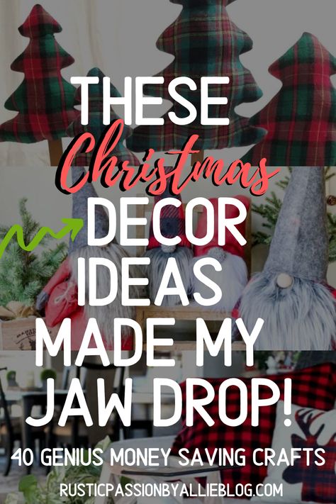 40 of the best Christmas crafts and DIY holiday ideas that will make your Christmas decorations look like a pro this holiday season. You'll get tons of Christmas decor inspiration and everything Christmas. It's the perfect post for dollar tree crafts and budget friendly crafts. You'll find tons of DIY ornament ideas and Christmas tree decoration inspiration. #christmastree #ornaments #holidaydecor #christmasdecor #christmas #christmasdecorations #xmas #xmasdecor Luxe Diy Home Decor, Best Christmas Diy Decorations, Handmade Xmas Decorations Craft Ideas, Diy Christmas Tree Decoration Ideas, Best Christmas Decorations Diy, Christmasdecor Holiday Decorating, Trash To Treasure Christmas Diy Ideas, Upscale Christmas Crafts, Funky Christmas Decor Diy