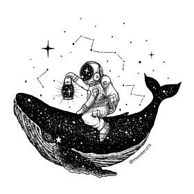 Planet Concept, Drawings To Draw, Space Whale, Whale Drawing, Whale Art Print, Whale Tattoos, Space Drawings, Stencil Ideas, Astronaut Art