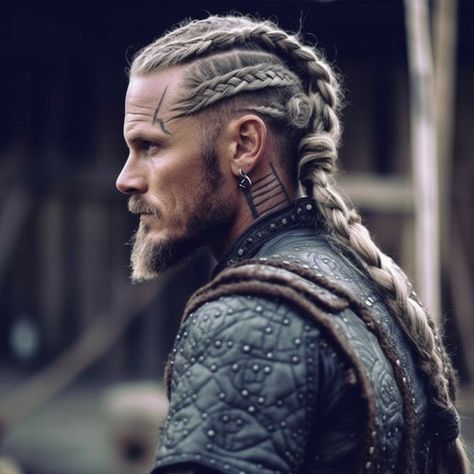 Viking Braids Men, Viking Hairstyles Male, Viking Haircut, Viking Hairstyles, Beyonce Hair, Viking Braids, Short Shaved Hairstyles, Shaved Side Hairstyles, Viking Men