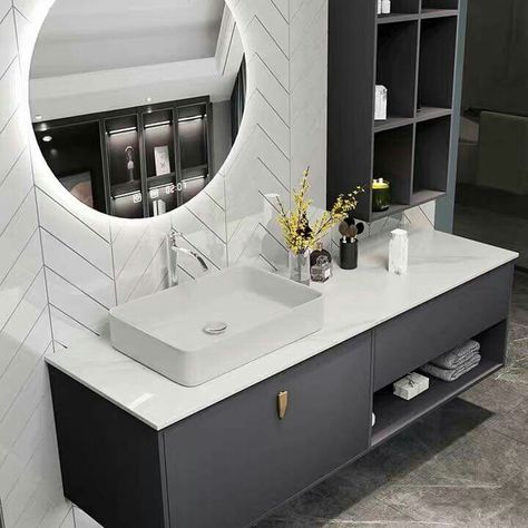 Smart Mirror Bathroom, Bathroom Designs Ideas, Frameless Bathroom Mirror, Latest Bathroom Designs, Backlit Bathroom Mirror, Main Bathroom Ideas, Bathroom Furniture Design, Modern Bathroom Mirrors, Bathroom Cabinets Designs