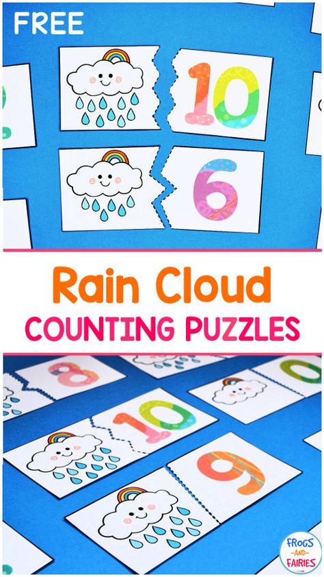 Weather Kindergarten Activities, Clouds Lesson Plan, Weather Lesson Plans, Weather Activities Preschool, Cloud Activities, Seasons Preschool, Weather Lessons, Counting Activities Preschool, Preschool Weather