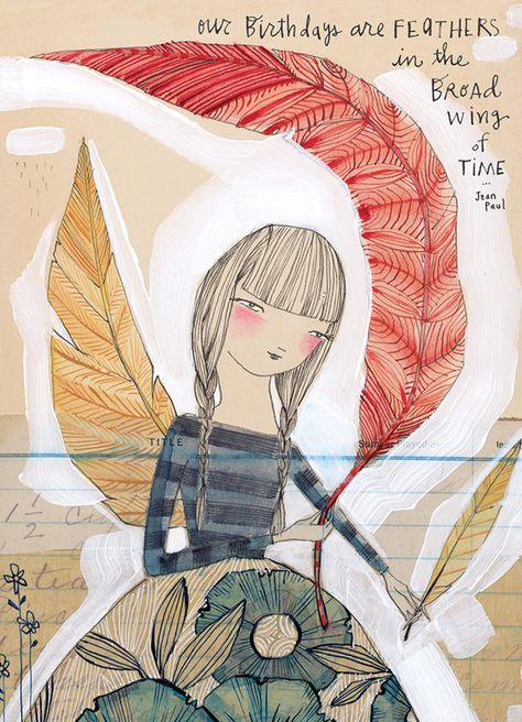 Cori Dantini Archives - Madison Park Greetings Cori Dantini, Watercolor Mixed Media, Feather Cards, Pretty Watercolor, Birthday Card For Her, Birthday Sentiments, Sweet Birthday, Feather Art, Cute Card