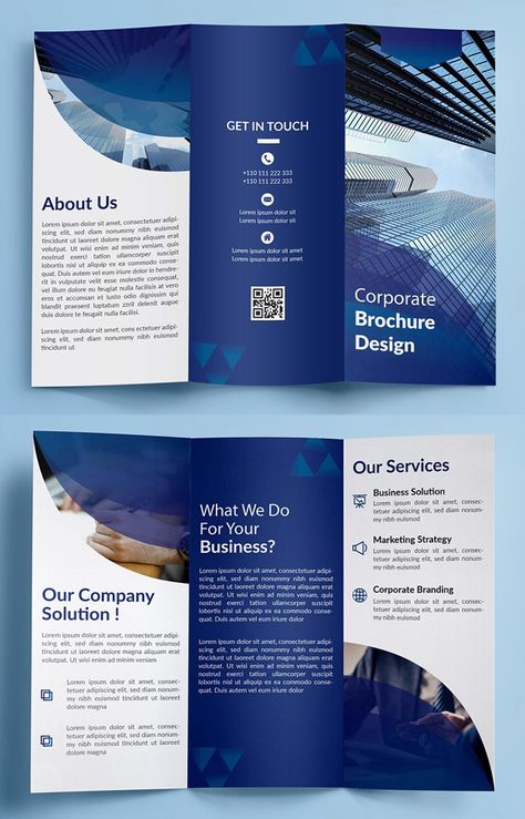 25 Professional Trifold Brochure Templates for Inspiration via @muhammadfaisal via @muhammadfaisal Brochure Design Layouts, Brochure Examples, Brochure Trifold, Luxury Brochure, Poster Sport, Corporate Template, Brochure Design Creative, Business Brochure Design, Brochure Design Layout