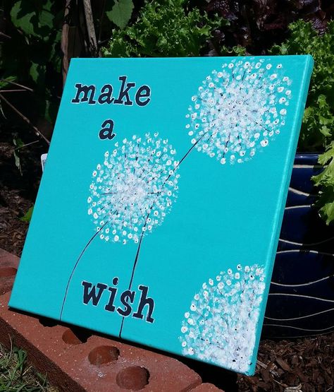 Acrilyc painting: make a wish, dandelions Relief Society Activities, 11th Birthday, Relief Society, How To Paint, Make A Wish, Abstract Art Painting, Dandelion, Diy And Crafts, Craft Ideas