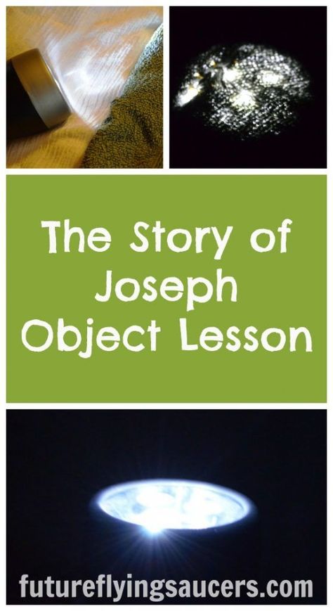 This story of Joseph object lesson will help your children understand that they can still be lights in the darkness, even when God is not in a hurry. ~ futureflyingsaucers.com Joseph Bible, Story Of Joseph, Sunday School Object Lessons, Kids Church Lessons, Sunday School Curriculum, Bible Object Lessons, Childrens Sermons, Preschool Bible, Sunday School Activities