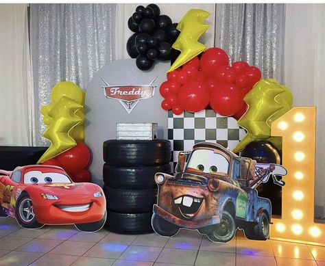 Cars Balloons Decoration, Disney Cars Birthday Backdrop, Cars Party Backdrop, Lightning Mcqueen Backdrop, Cars Theme Backdrop, Cars Balloon Garland, Disney Cars Backdrop, Macqueen Theme Party, Pixar Cars Birthday