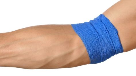 A man with an occlusion cuff on his forearm. Occlusion Training, Forearm Workout, Leg Training, Muscle Growth, Blood Flow, Leg Warmers, Pumps, Train