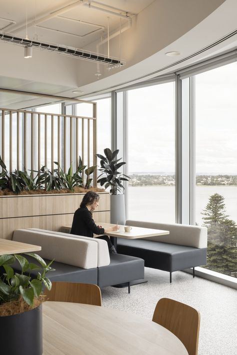 Herbert Smith Freehills Perth | Woods Bagot Scandinavian Office, Office Booth, Office Photography, Woods Bagot, Collaboration Area, Office Screens, Office Fit Out, Traditional Office, Giving People