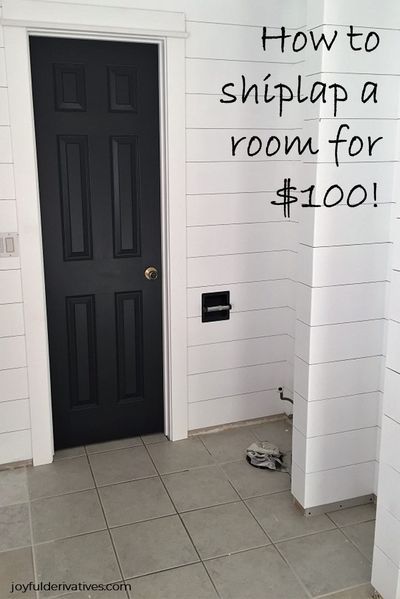 Shiplap Room, How To Plank, Diy Shiplap Wall, Diy Plank Wall, Koti Diy, Installing Shiplap, Wall Murals Diy, Shiplap Wall Diy, Shiplap Bathroom