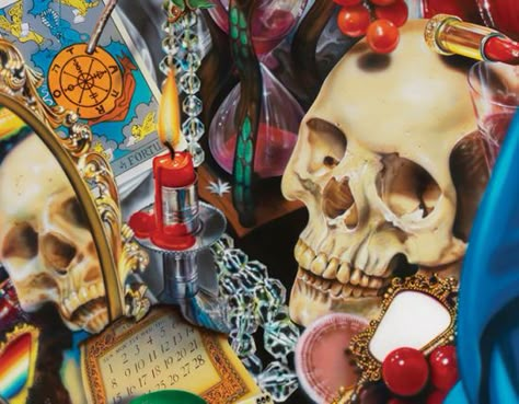 Audrey Flack, Vanitas Still Life, Vanitas Paintings, Still Life Artists, Camille Claudel, Wheel Of Fortune, Still Life Paintings, Life Paintings, Hyperrealism