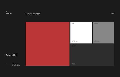 BISON STUDIO on Behance Color Palette Layout, Red Website, Moodboard Red, Brand Colors Inspiration, Flat Color Palette, Gradient Color Design, B Club, Ui Ux Website, Presentation Design Layout