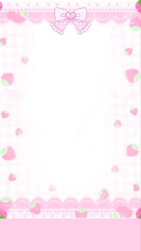 Strawberry Wallpaper, Organizator Grafic, Images Hello Kitty, Cute Home Screen Wallpaper, Cute Home Screens, Walpaper Hello Kitty, Kawaii Background, Phone Wallpaper Pink, Iphone Wallpaper Kawaii