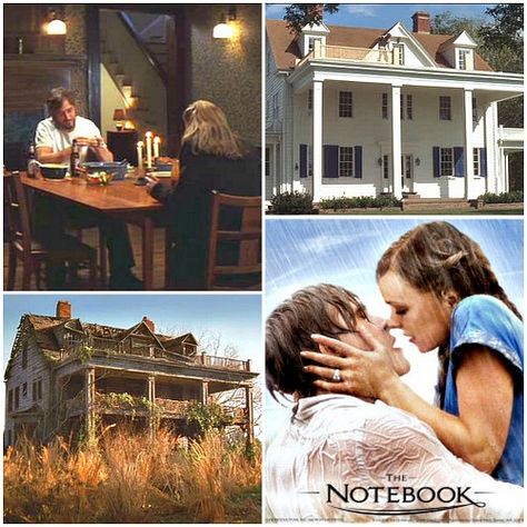 The Notebook House, Outer Banks Beach House, The Notebook Movie, Notebook House, Notebook Movie, Tv Houses, Nicholas Sparks Movies, Movie Houses, Movie Gifts