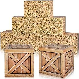 Outus 8 Pcs Straw Boxes Decor Western Cowboy Party Decorations 15.7 x 9.8 x 9.8 Inch Hay Bales Box for Decoration Fake Hay Theme Photo Booth Props Boxes for Fall Harvest Decor Village Accessories Wild Wild West Decorations, Western Theme Centerpiece Ideas, Rodeo Theme Party Decor, Cowboy Trunk Or Treat, Cowboy Theme Party Decorations, Western Theme Party For Adults, Cowboy Theme Party For Adults, Rodeo Party Decorations, Rodeo Themed Party