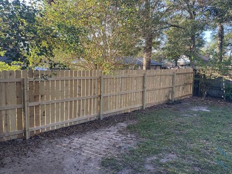 Dog Ear Fence, Bag Of Cement, Fence Picket, Post Hole Digger, Old Fences, Our First Home, Dog Ear, Big Tree, Yard Work