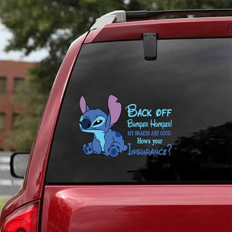 Back Off, Bumper Humper! - Decal Full | SilveryBrand Toothless And Stitch, Lilo And Stitch Characters, Funny Mean Quotes, Lilo And Stitch Merchandise, Lilo And Stitch Quotes, Lilo And Stitch Drawings, Stitch Quote, Stitch Character, Stitch Drawing