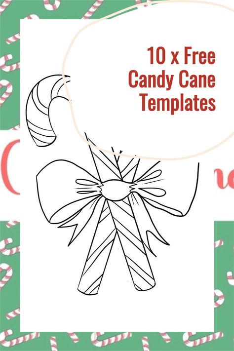 Looking for a candy cane template to use in your next creative project? You're in luck! I have created 10 free candy cane templates that you can download right away. These templates are perfect for Christmas cards, wrapping paper, and more. So download your favorite template and start creating something festive today! Christmas Candy Template, Candy Cane Printable Free, Candy Cane Template Free Printable, Elf Hat Template, Candy Cane Printable, Printable Candy Cane, Candy Cane Template, Favorite Template, Candy Cane Image