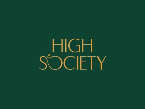 High Society Logo by Few and Far on Dribbble Society Logo Design, Hs Logo, Galactic Federation, Events Company, Visual Identity Design, Brand Guide, Event Company, High Society, Saint Charles