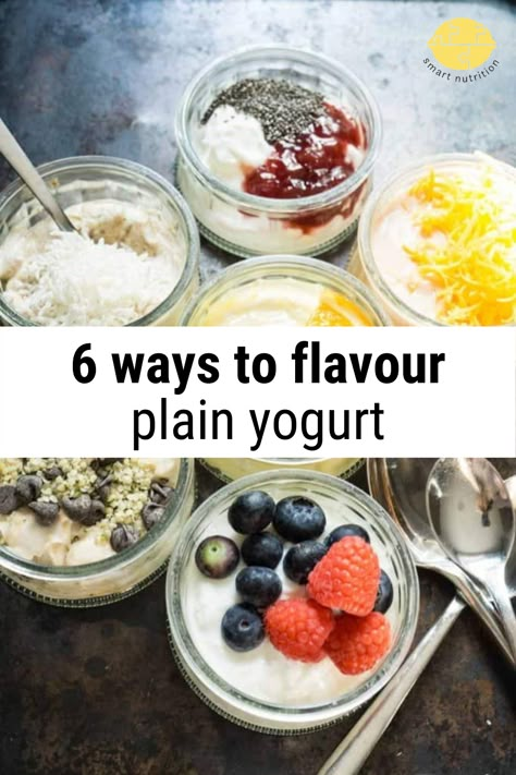 6 amazing flavours to give you a healthy and delicious start to your day! | plain yogurt | flavoured yogurt | breakfast ideas | healthy breakfast ideas | yogurt recipe | healthy snack ideas | easy breakfast recipe | easy snack recipe | #yogurt #yogurtflavours #breakfastrecipe #snackrecipe #breakfast #snack #nutrition #plainyogurt #healthy #healthyrecipe #easyrecipe #tastyrecipe #recipe Breakfast Ideas Yogurt, Recipe Using Plain Yogurt, Yogurt Breakfast Ideas, Greek Yogurt Recipes Breakfast, Healthy Yogurt Breakfast, Plain Yogurt Recipes, Yogurt Recipes Breakfast, Plain Greek Yogurt Recipes, Greek Yogurt Recipes Healthy