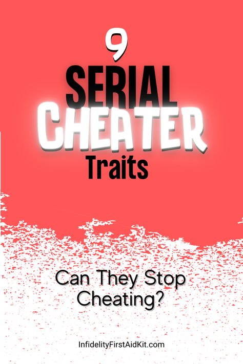 Will he cheat again? Can he even stop? Check out these characteristics of a serial cheater to indicate if you're with your soulmate or false soulmate. #SerialCheater #WillHeCheatAgain #CheatingSpouse #SurviveAffair #ExtramaritalAffair #CheatingHusband Fear Of Cheating, How To Confront A Cheater, Things I Consider Cheating, How To Catch A Cheater With Iphone, Signs Of A Cheater, Once A Cheater Always A Cheater, Cheaters Accuse You Of Cheating, How To Know If He Is Cheating, Cheating Isn’t Always Physical