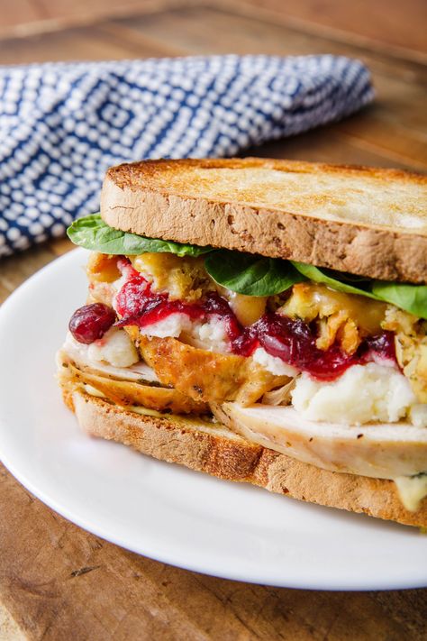 Perfect Thanksgiving SandwichDelish Thanksgiving Sandwich Recipes, Leftover Turkey Sandwich Recipes, Leftover Stuffing Recipes, Leftover Thanksgiving Turkey Recipes, Leftover Thanksgiving Sandwich, Thanksgiving Sandwich, Turkey Sandwiches Recipes, Thanksgiving Leftover Recipes, Thanksgiving Turkey Leftovers