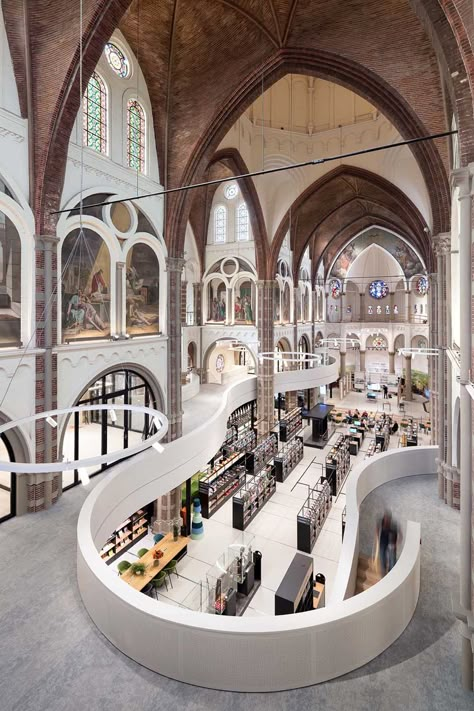 Church Conversions, Renovation Architecture, Library Architecture, Community Centre, Community Space, Adaptive Reuse, Community Center, Library Design, Libraries Around The World