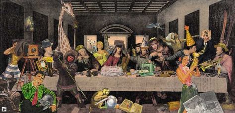 Scene Collage, Winston Smith, Modernist Art, The Last, Punk Art, Last Supper, Collage Artists, Kool Aid, Mail Art