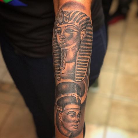 Egyptian outer half sleeve‼️ #egyptiantattoo #egyptian #king #kings #royalty #tattoo #tattoos Pharoah Tattoo For Men, Pharoah Tattoo, Royalty Tattoo, King And Queen Tattoo, Arm Tattoos Black, Warrior Tattoo Sleeve, Outer Forearm Tattoo, Egyptian King, Tattoos Black