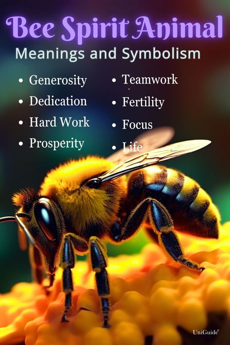 Honey Bee Spirit Animal, Honey Bee Symbolism, Bee Symbolism Meaning, Animal Symbolism And Meanings, Bee Meaning, Bee Spiritual Meaning, Animal Omens, Bee Symbolism, Bee Spirit Animal