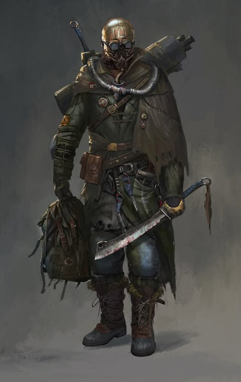 ArtStation - Rogue soldiers, lian zhen wei Post Apocalyptic Knight, Necromunda Art, Apocalyptic Cyberpunk, Future Soldiers, Hellboy Art, Wasteland Warrior, Apocalypse Character, Space Pirates, 3d Karakter