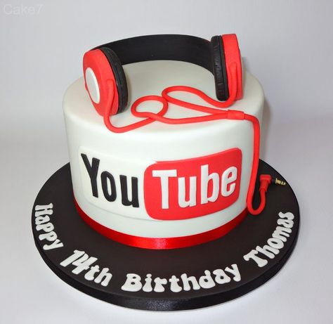 Youtube Theme, Youtube Birthday, Youtube Party, 10 Birthday Cake, Thomas Birthday, Cake Shapes, 80th Birthday Party, Theme Cake, Baby Birthday Party