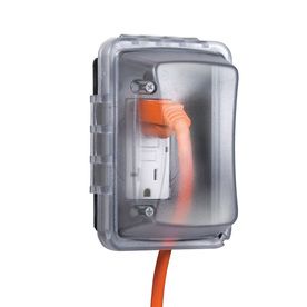 safety - Outdoor electrical outlet exposed to the rain - Home Improvement Stack Exchange Outdoor Electrical Box Cover, Exterior Outlet, Outdoor Outlet Cover, Garage Shed Ideas, Off Grid Homes, Terrace Lighting, Outdoor Electrical Outlet, Cottage Garage, Wiring Electrical