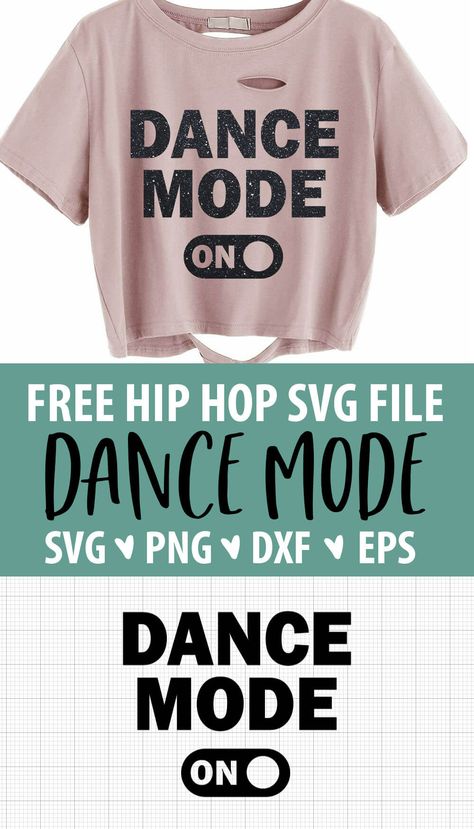 Cricut Dance Projects, Dance Svg Files Free, Dance Svg, Ballet Shirts, Make A Shirt, Cricut Inspiration, Free Svg Files For Cricut, Dance Project, Dance Stuff