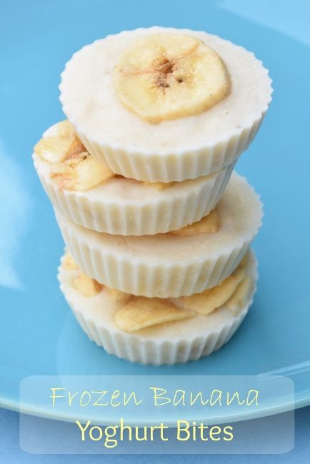 hello, Wonderful - 12 YUMMY YOGURT TREATS KIDS WILL LOVE Yogurt Bites Recipe, Easy Recipe For Kids, Banana Yogurt, Menu Sarapan Sehat, Yogurt Bites, Recipe For Kids, Easy Meals For Kids, Makanan Diet, Banana Split