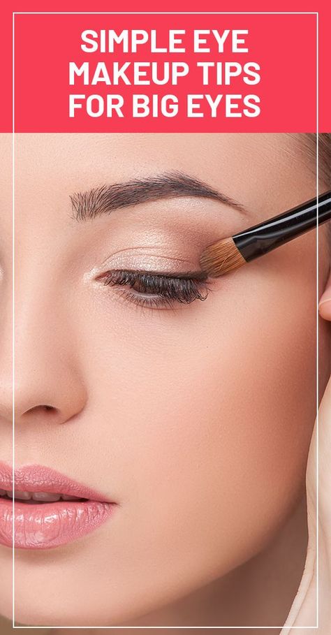 Big eyes are generally considered as a sign of attractiveness as they can offer a stunning effect when combined with the right kind of eye makeup. Makeup Tips For Small Eyes, Attractive Makeup, Makeup Basics, Big Eyes Makeup, Simple Eye, Basic Makeup, Simple Eye Makeup, Eye Makeup Tips, Beauty Makeup Tips