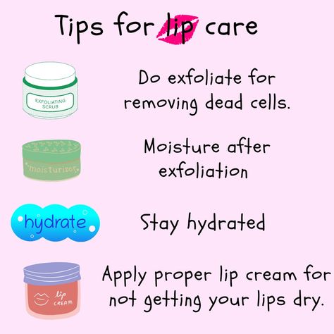 Lip Scrubs Exfoliating, Lipcare Steps, Lipgloss Quotes, Lips Quotes, Lipgloss Business, Lips Care, Lip Care Tips, Skincare Ideas, Eyeliner Techniques