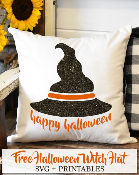 Free Witch Hat SVG and Printables (several size and format options available for instant download) Witch Hats Costume, Mopping The Floor, Hat Template, Cricut Images, Vintage Halloween Costume, Cricut Halloween, Halloween Witch Hat, Scary Halloween Decorations, Bee Crafts