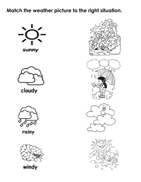 Weather Worksheets For Kindergarten, Exercise For Kindergarten, Weather Printables, Kindergarten Weather, Weather Kindergarten, Weather Tools, Seasons Worksheets, Weather Worksheets, Shape Tracing Worksheets