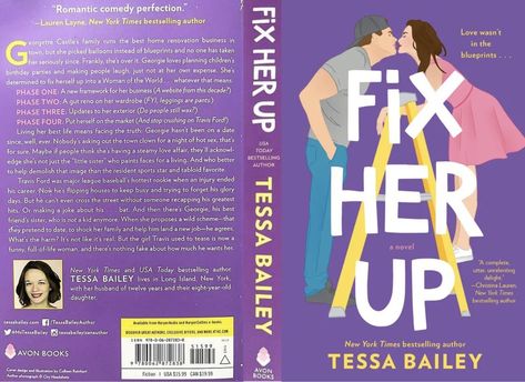 Fix Her Up, Fix Her Up Tessa Bailey, Tessa Bailey, Mini Books Diy, Mini Bookshelf, Books Diy, Bookish Stuff, Book Cover Diy, Book Cover Template