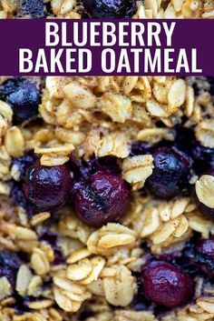 Cozy, filling, and so easy! We love this blueberry baked oatmeal. Make it on the weekend and reheat all week long. #oatmeal #blueberries #breakfast Blueberries Breakfast, Blueberry Baked Oatmeal, Blueberry Oatmeal Bake, Baked Oatmeal Recipes, Banana Bread Muffins, Blueberry Oatmeal, Instant Oatmeal, Food Breakfast, Breakfast Cake