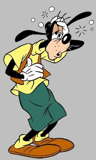 Dizzy Cartoon Character, Dizzy Cartoon, Goofy Character, Simpsons Drawings, Goofy Disney, Walt Disney Characters, Riding A Bicycle, Disney Cartoon Characters, Looney Tunes Characters