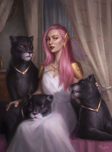 Dnd Art, Arte Sketchbook, Arte Fantasy, Fantasy Inspiration, Dnd Characters, Black Cats, Fantasy Artwork, Character Portraits, Dark Fantasy Art