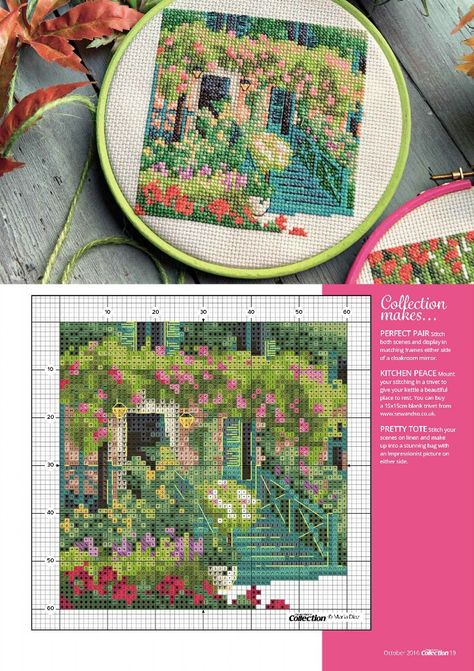 http://gallery.ru/watch?ph=bySI-gJA4Y&subpanel=zoom&zoom=8 Cross Stitch Nature Pattern, Cross Stitch Designs Free, Aesthetic Cross Stitch, Garden Cross Stitch Pattern, Cross Stitch Nature, Cross Stitch Landscape, Stitch Collection, Cross Stitch Collection, Nature Cross Stitch